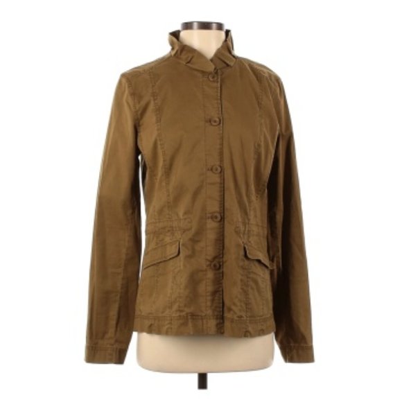 Eileen Fisher Utility Army Green Jacket.  SZ XS - Picture 1 of 2